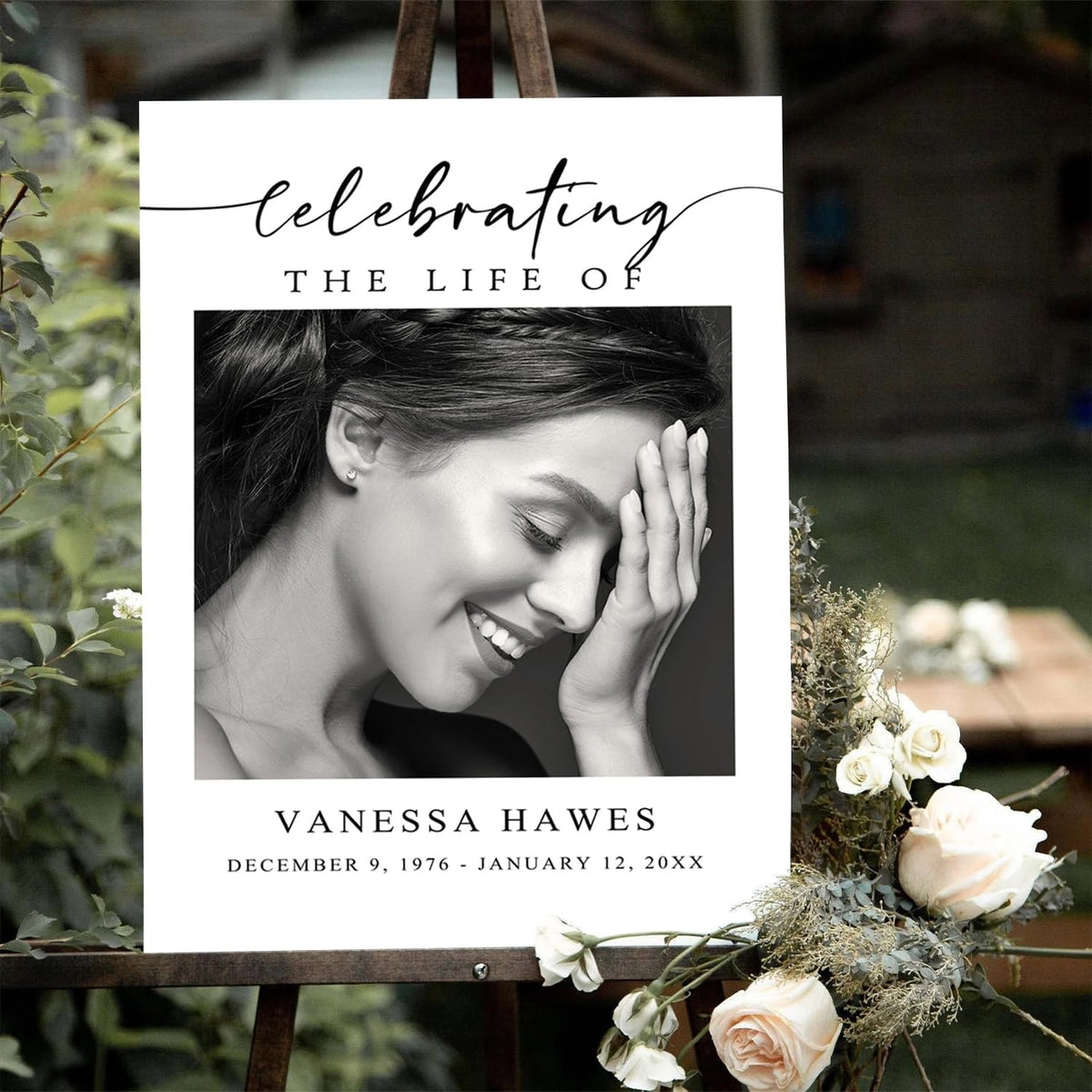 Funeral Welcome Sign, Celebration of Life Decoration, Large Funeral Sign, Memorial Sign, Funeral