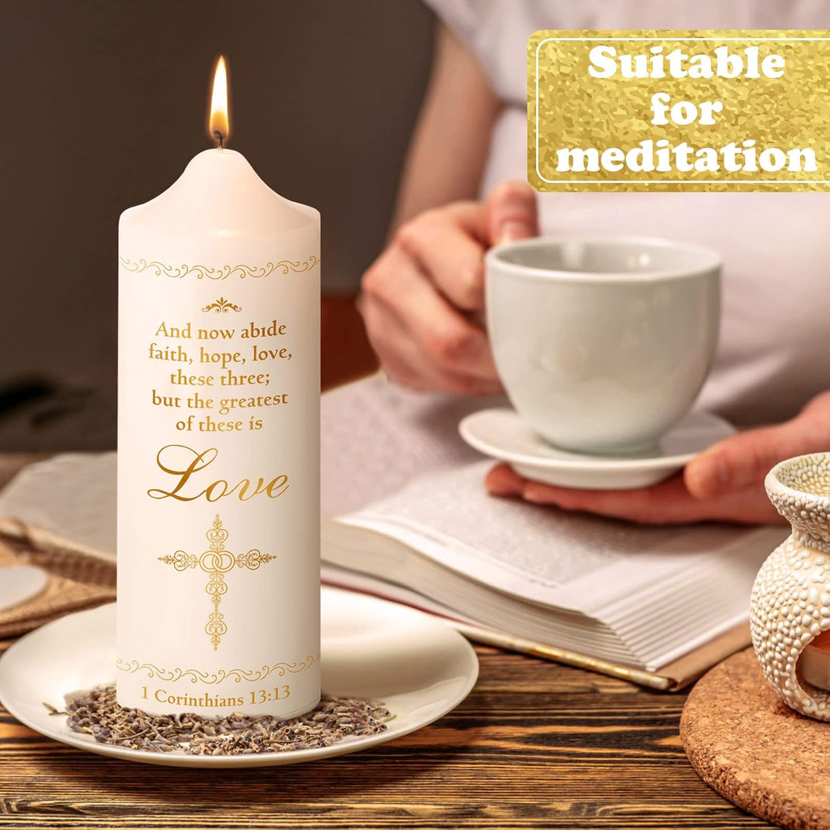 Frienda Unity Candles for Wedding Ceremony Set Wedding Unity Taper Candles Catholic Religious