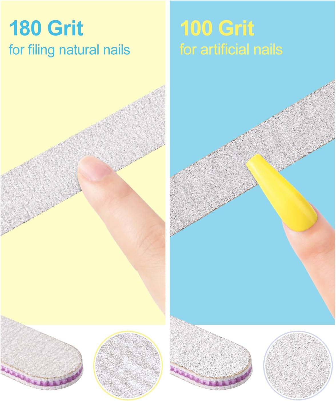 MORGLES Nail Files and Buffers Set, Manicure Kit for Women with Blueberry Cuticle Oil, 13 Pcs Nail