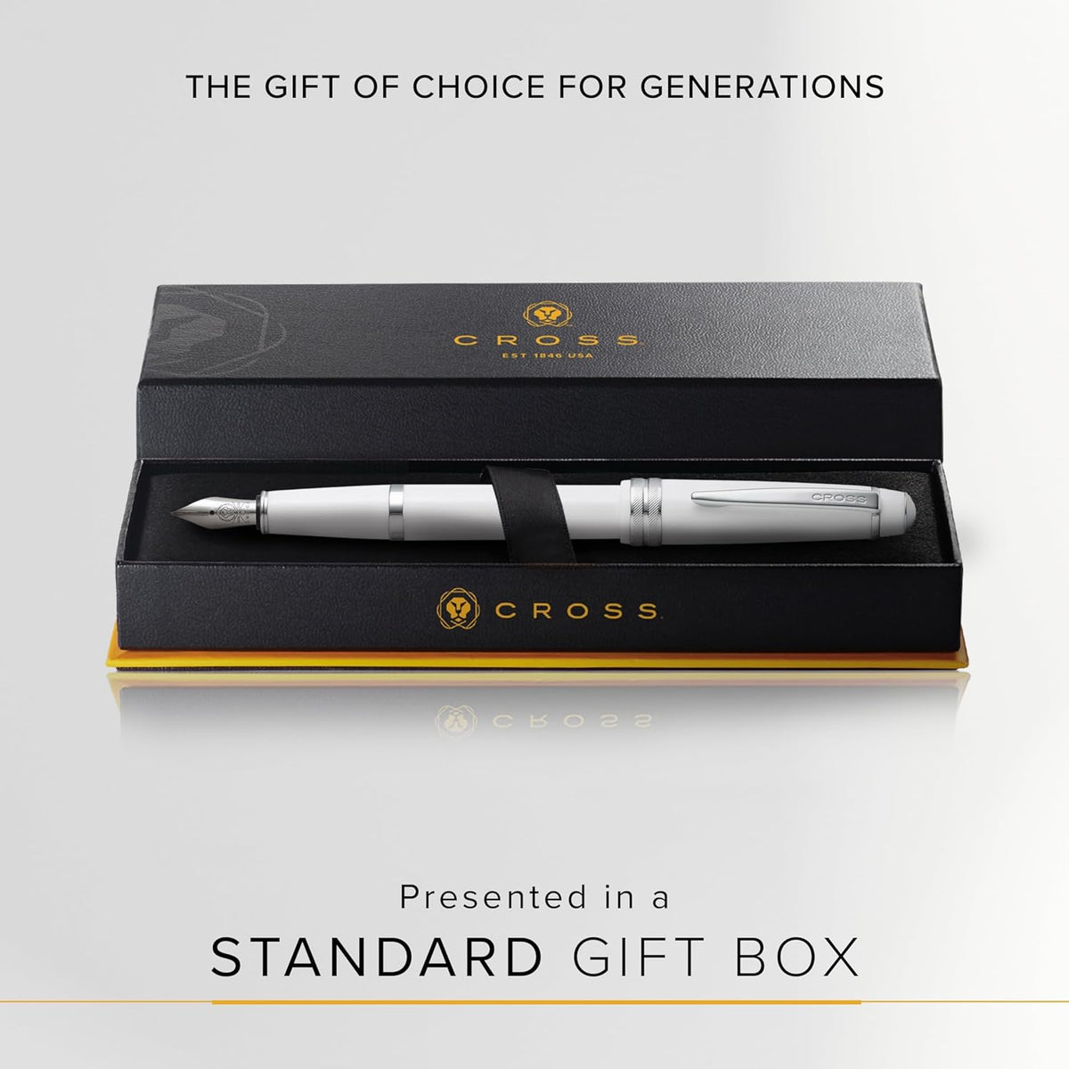 Cross Bailey Light Refillable Fountain Presented in a Everyday Gift Box - Medium Point, Black Ink