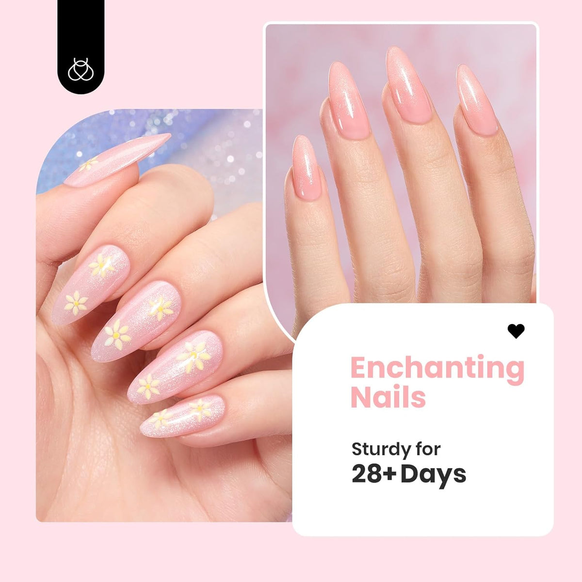 Beetles Base Color Gel Nail Polish Set – 6 Colors Nude Gel Polish, 5 in 1 Builder Rubber Base Coat