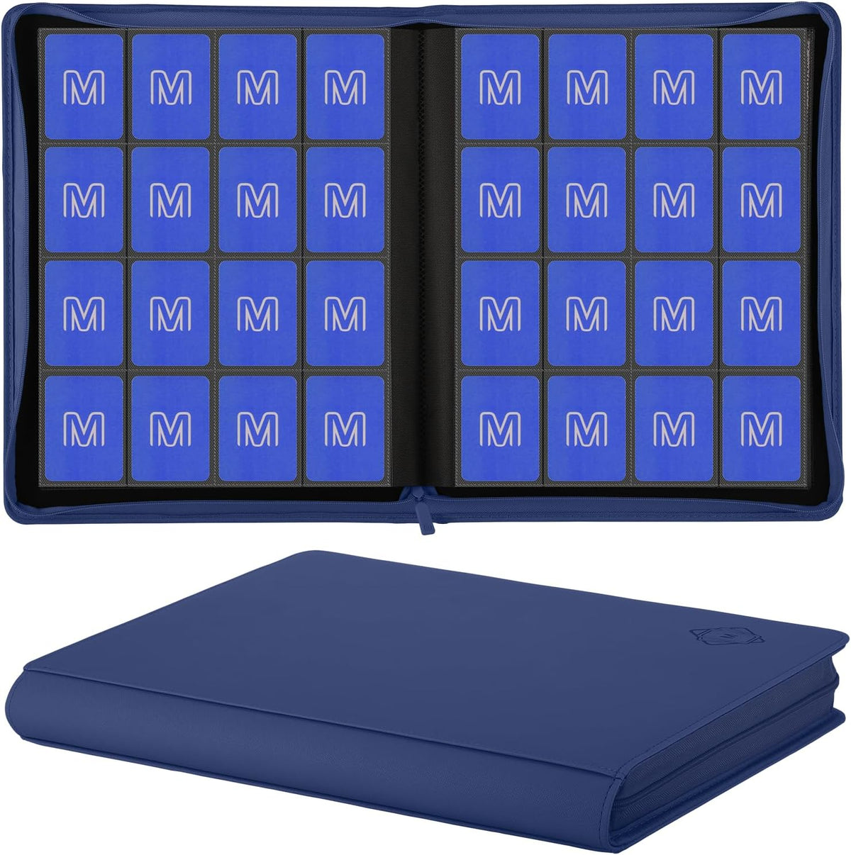 Premium Card Binder 16 Pocket,Trading Card Binder Holds up to 1000+Cards Sturdy Card Collection