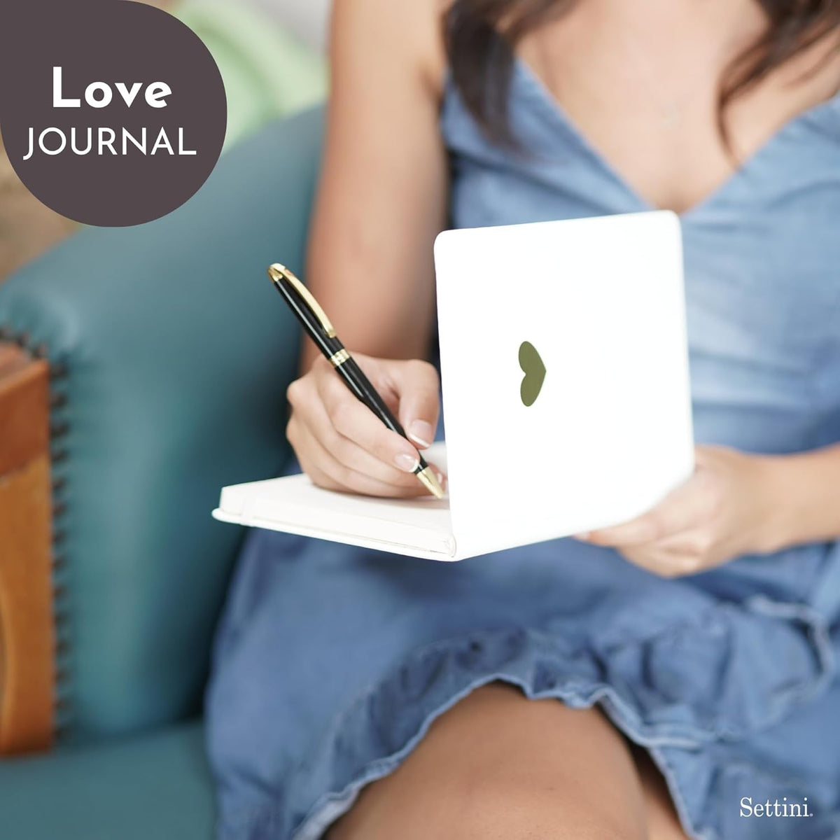 SETTINI Lined Journal, Ideal for Journaling - A5 Vegan Leather Notebook, 192 Archival-Quality