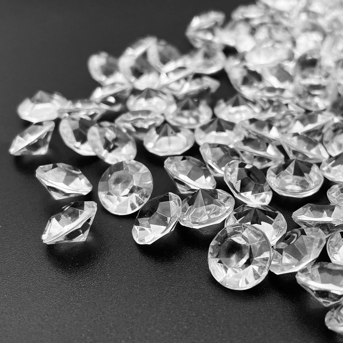 Fake Diamond, 1700PCS 10mm Clear Acrylic Diamonds Crystals Gems for Vase Fillers,Table Scatter