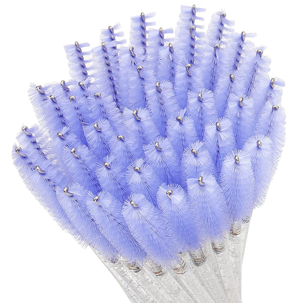 300PCS Disposable Mascara Wands Spoolie Brush Crystal Eyebrow Brushes Eyelash Extension Applicator