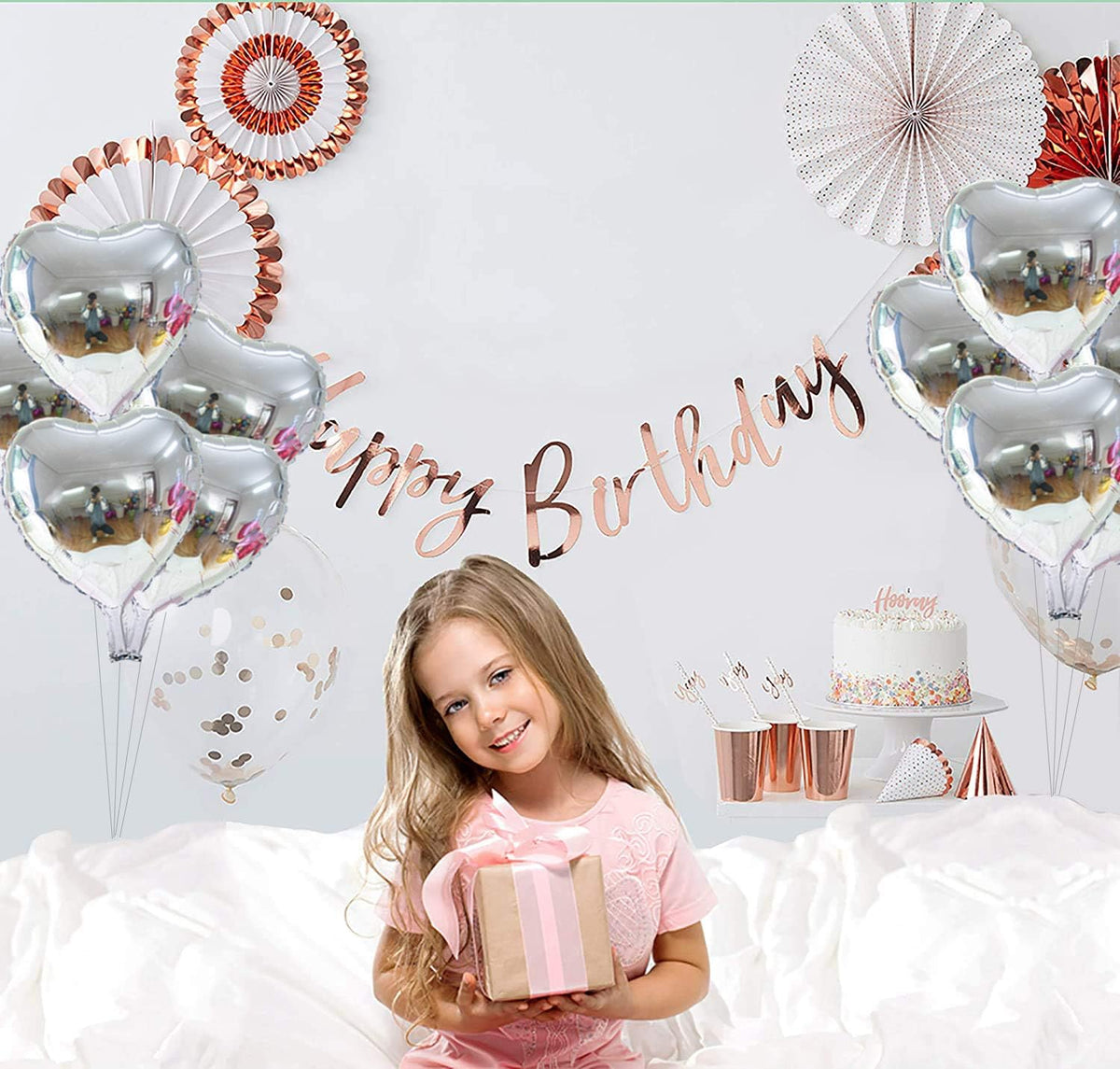 50 Pcs 10 inch Heart Shape Foil Mylar Balloons for Birthday Party Decorations, Wedding Decorations