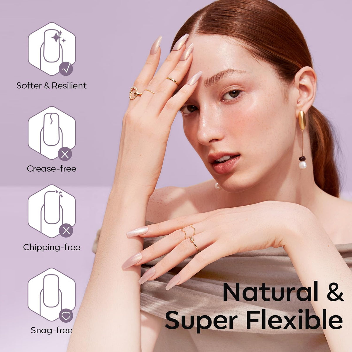 modelones Extra Short Square Fake Nail Tips - 510Pcs Full Matte Gel Tips Pre-shaped Full Cover