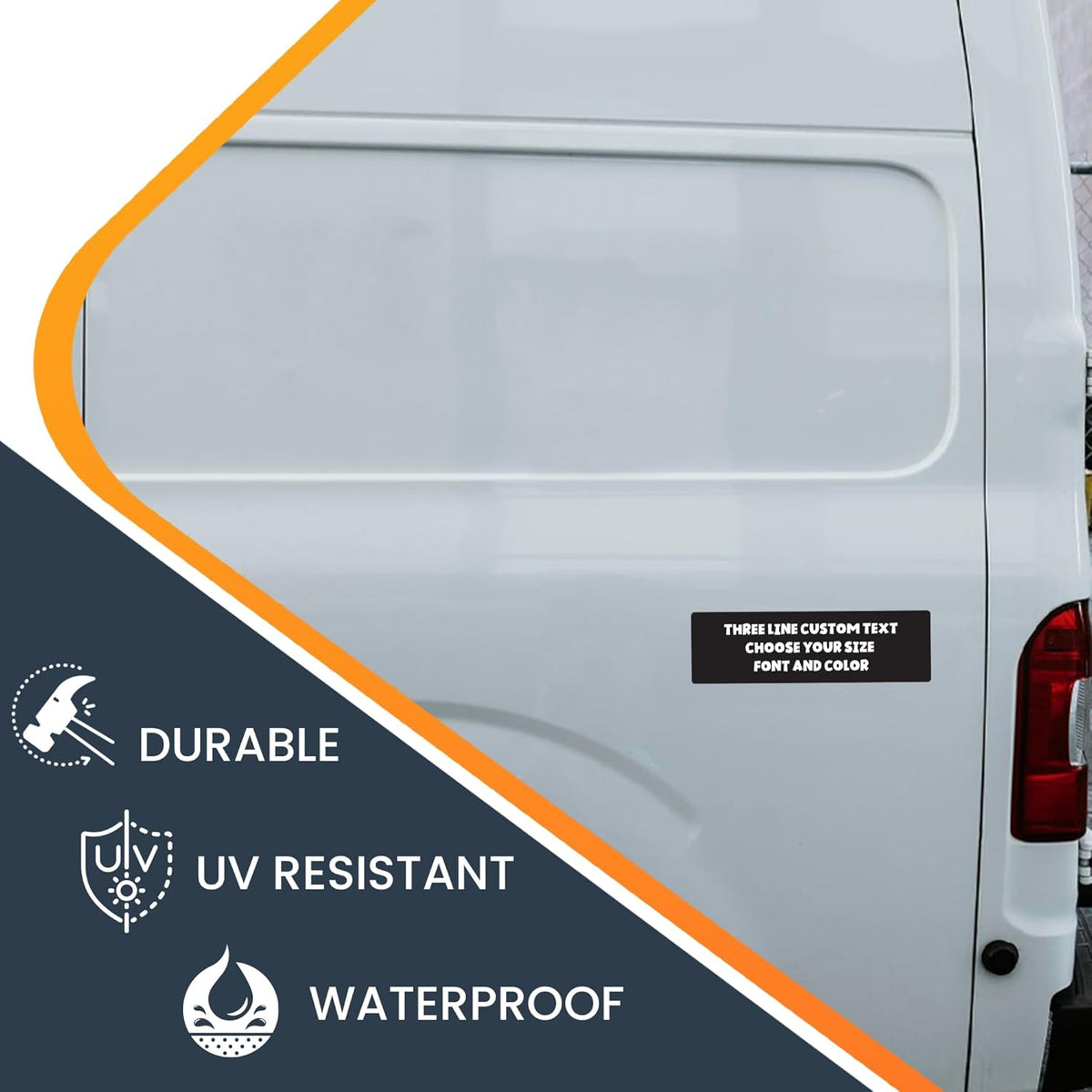 Magnet Me Up Line Custom Text Customizable Magnet Decal, Design Your Own Personalized Car Magnet
