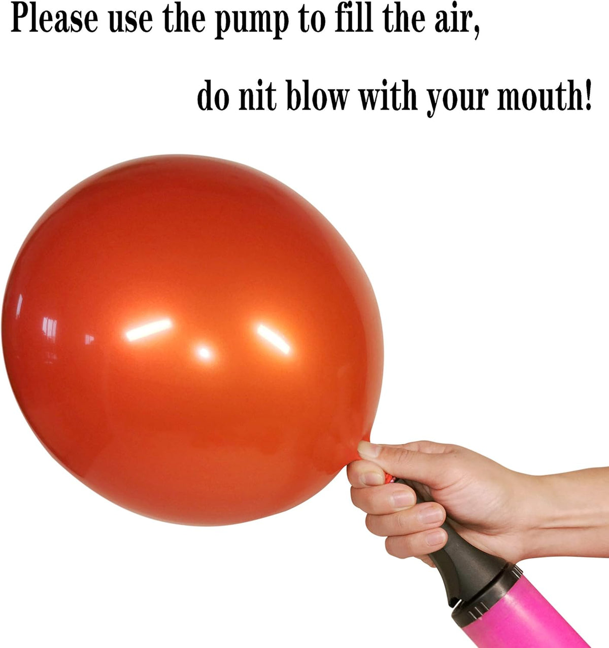 Metallic Orange Balloons, 50pcs 12 inch orange balloons, Double layer orange burnt balloons are