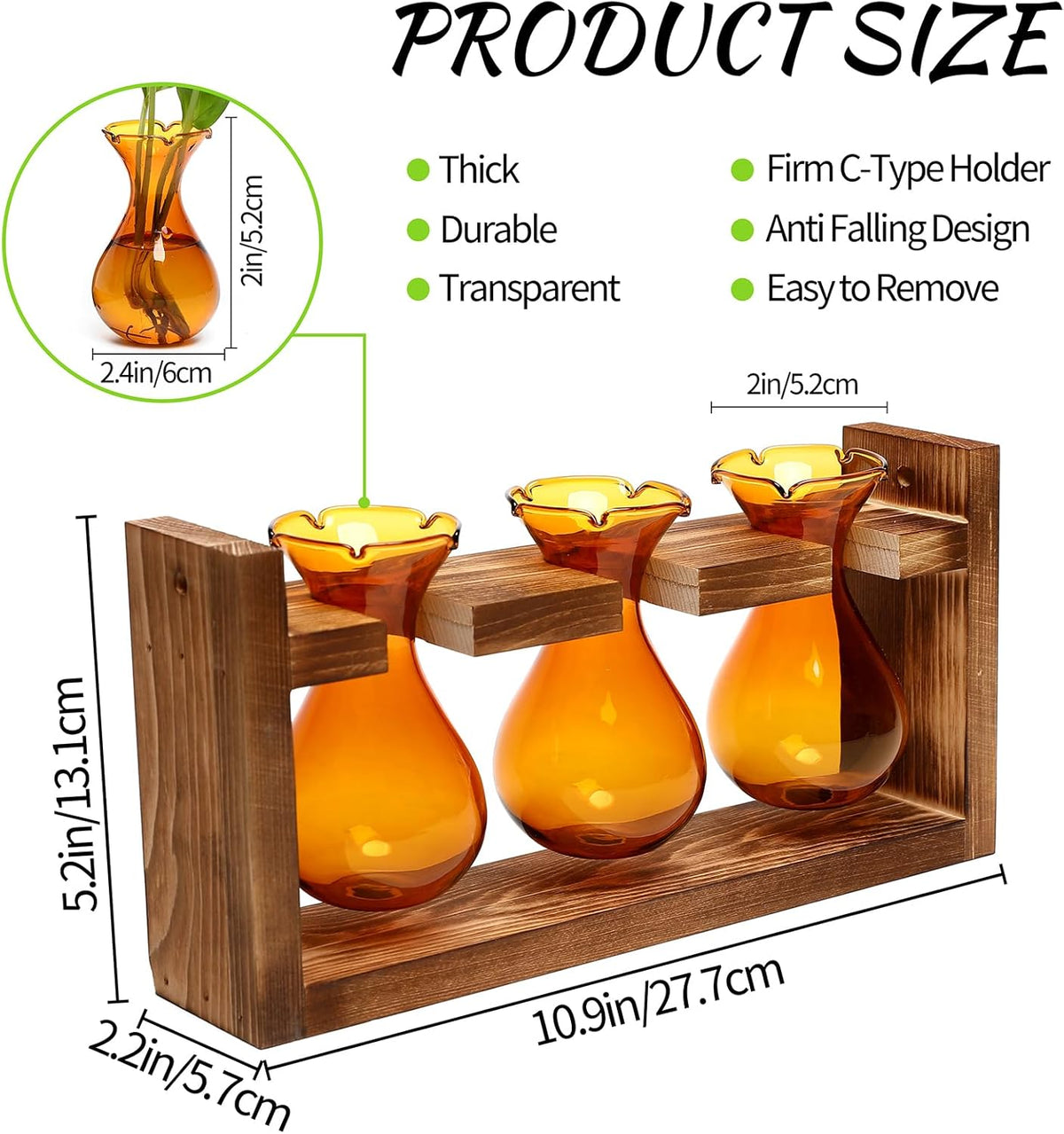 Plant Propagation Station Plant Terrarium Unique Birthday Gifts for Women Home Office Decor Planter