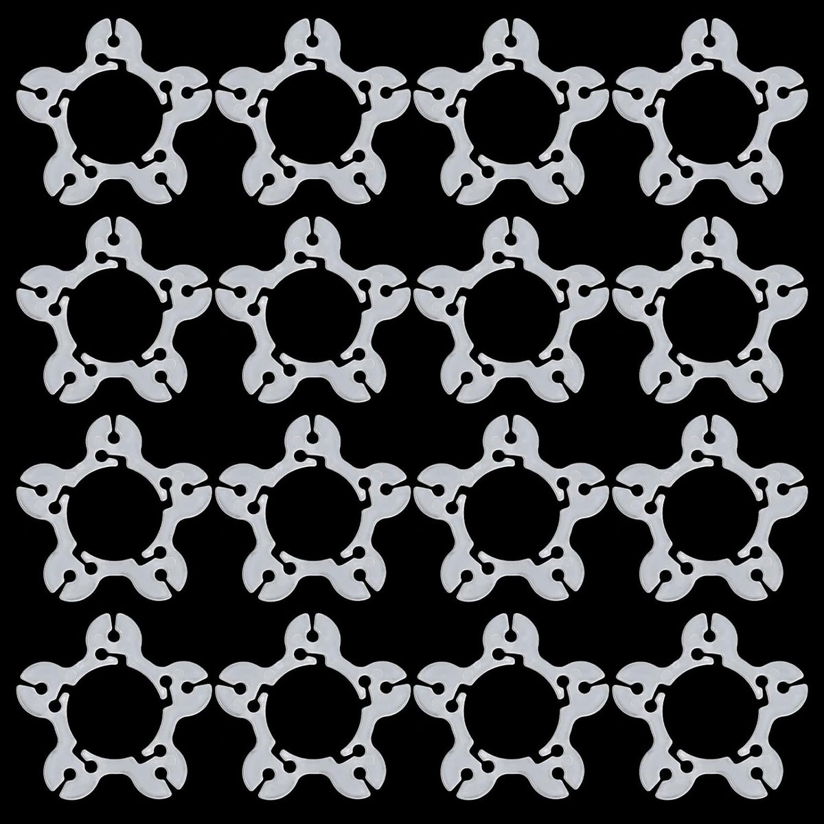 Xindojuz 50 PCS Balloon Clips for Balloon Arch, Plastic Balloon Arch Clips Balloons Connectors Clip