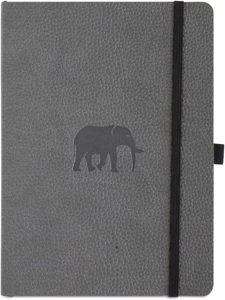 Dingbats* Wildlife Dotted Writing Journal Notebook A5 - Vegan Leather Softcover - Ideal for Work