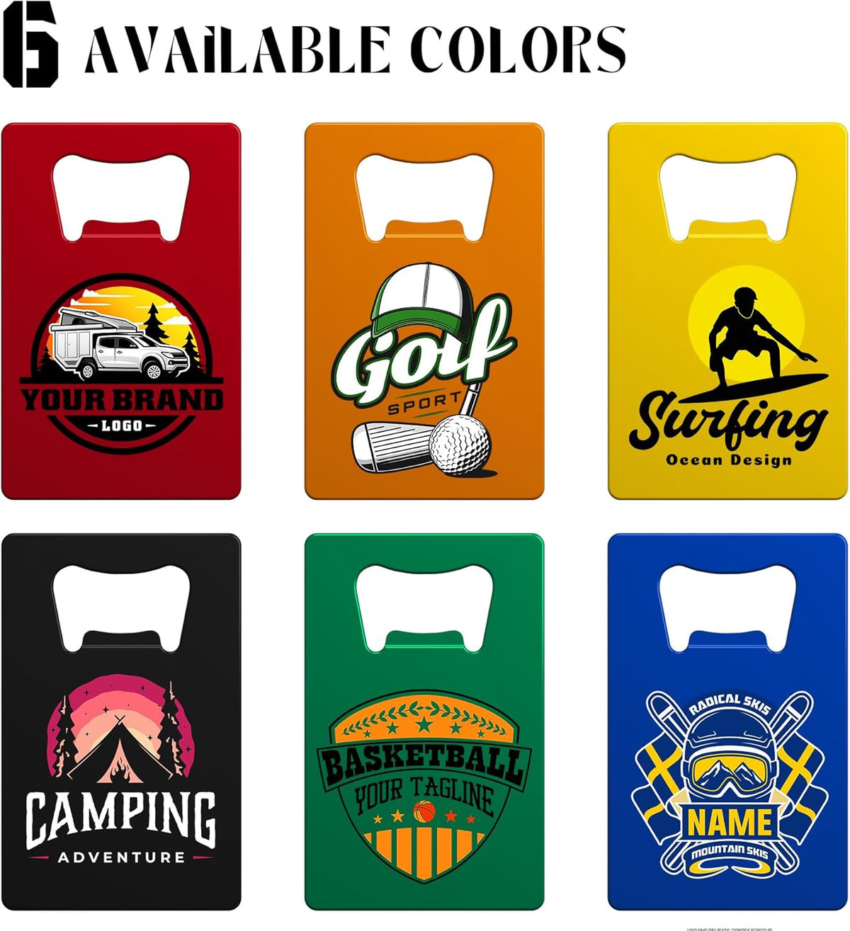 Custom Bottle Opener, 4-80PCS Stainless Steel Beer Can Opener, Double-Sided Full Color Print