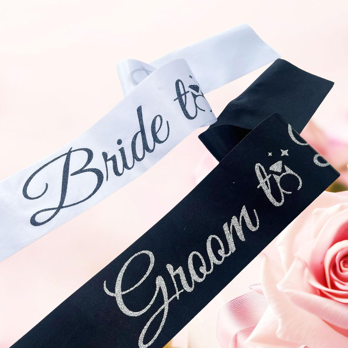 Bride Sash Bachelorette Party Bride and Groom to Be Sash for Bridal Shower Wedding Hen Party
