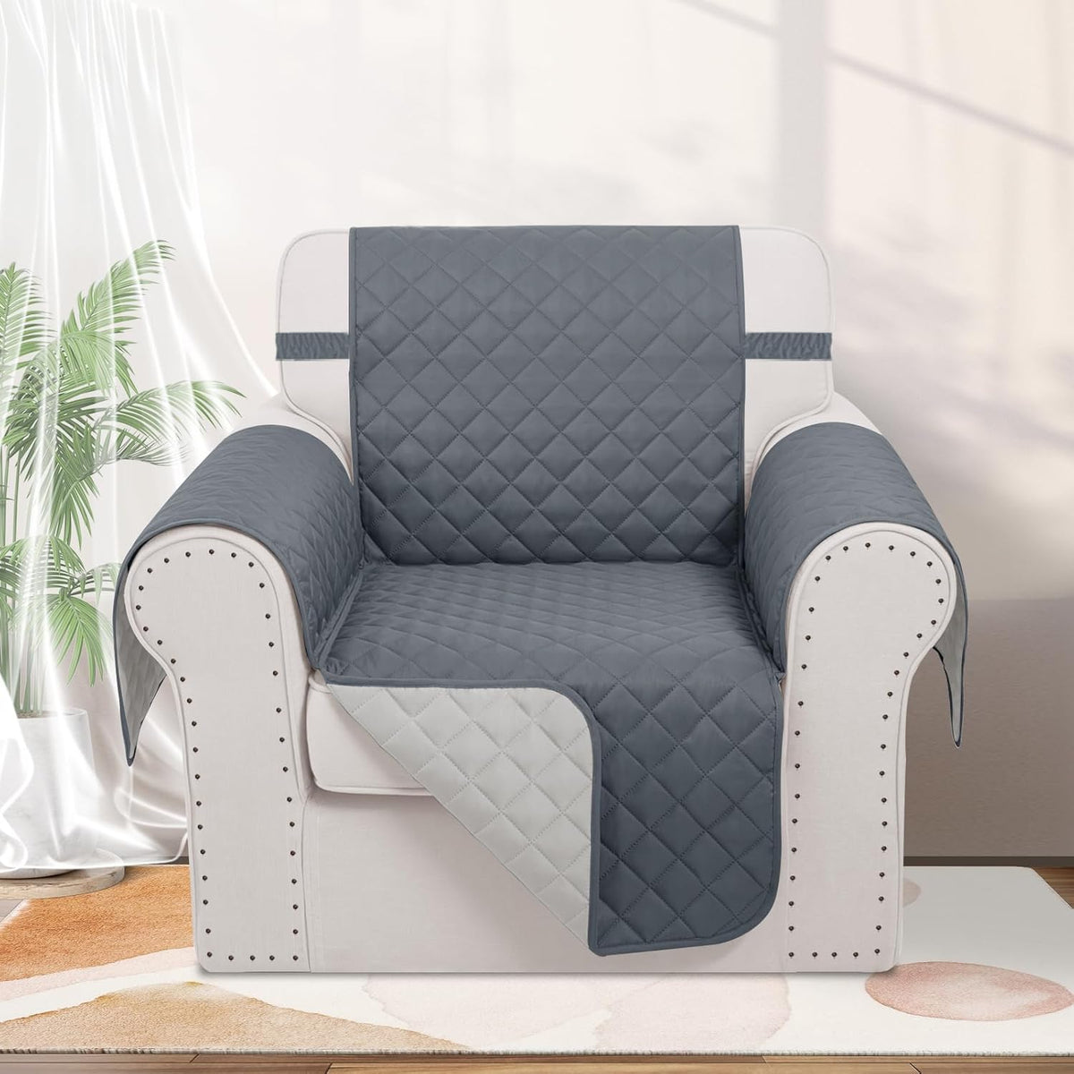 Recliner Chair Covers Reversible Sofa Cover Couch Cover for Pets Lazy Boy Furniture