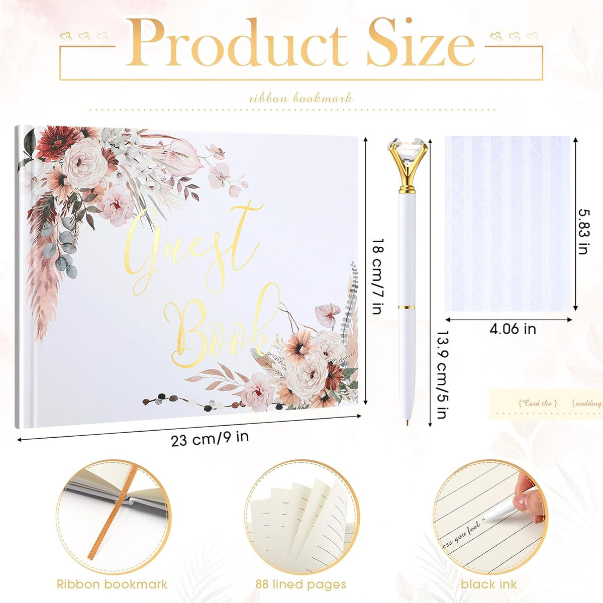 Wedding Guest Book Personalized Photo Guestbook to Sign at Reception Wedding Guest Sign in Book