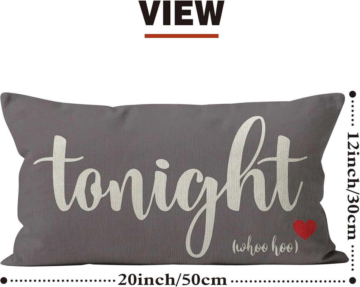 Mancheng-zi Bridal Gift,12x20 Pillow Cover,Bridal Shower Gifts,Funny Couples Reversible Linen