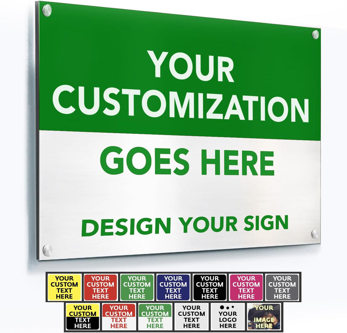 SPEEDYOOKS Custom Outdoor Metal Sign, Personalized Aluminum, Customized Safety, Business