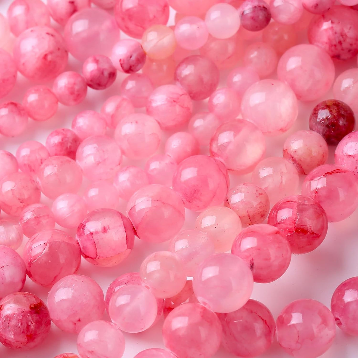 Blood Red Persian Jade Stone Beads Gemstone Round Crystal Energy Jade Beads Stone Beads for Jewelry