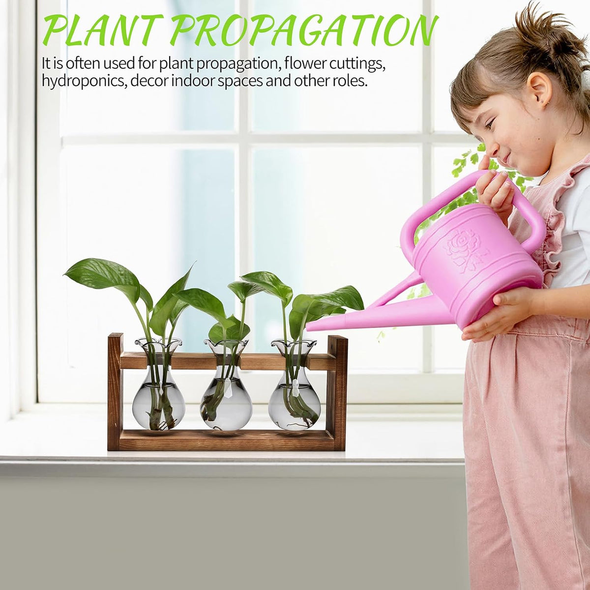 Plant Propagation Station Plant Terrarium Unique Birthday Gifts for Women Home Office Decor Planter