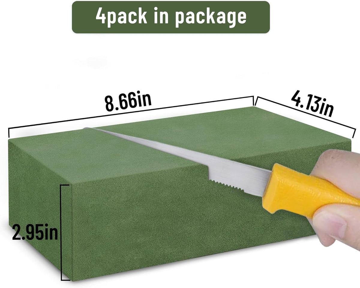 Max Shape Floral Foam Blocks Large 9 Inch,Wet Flower Foam Bricks,Floral Foam for Artificial Flowers