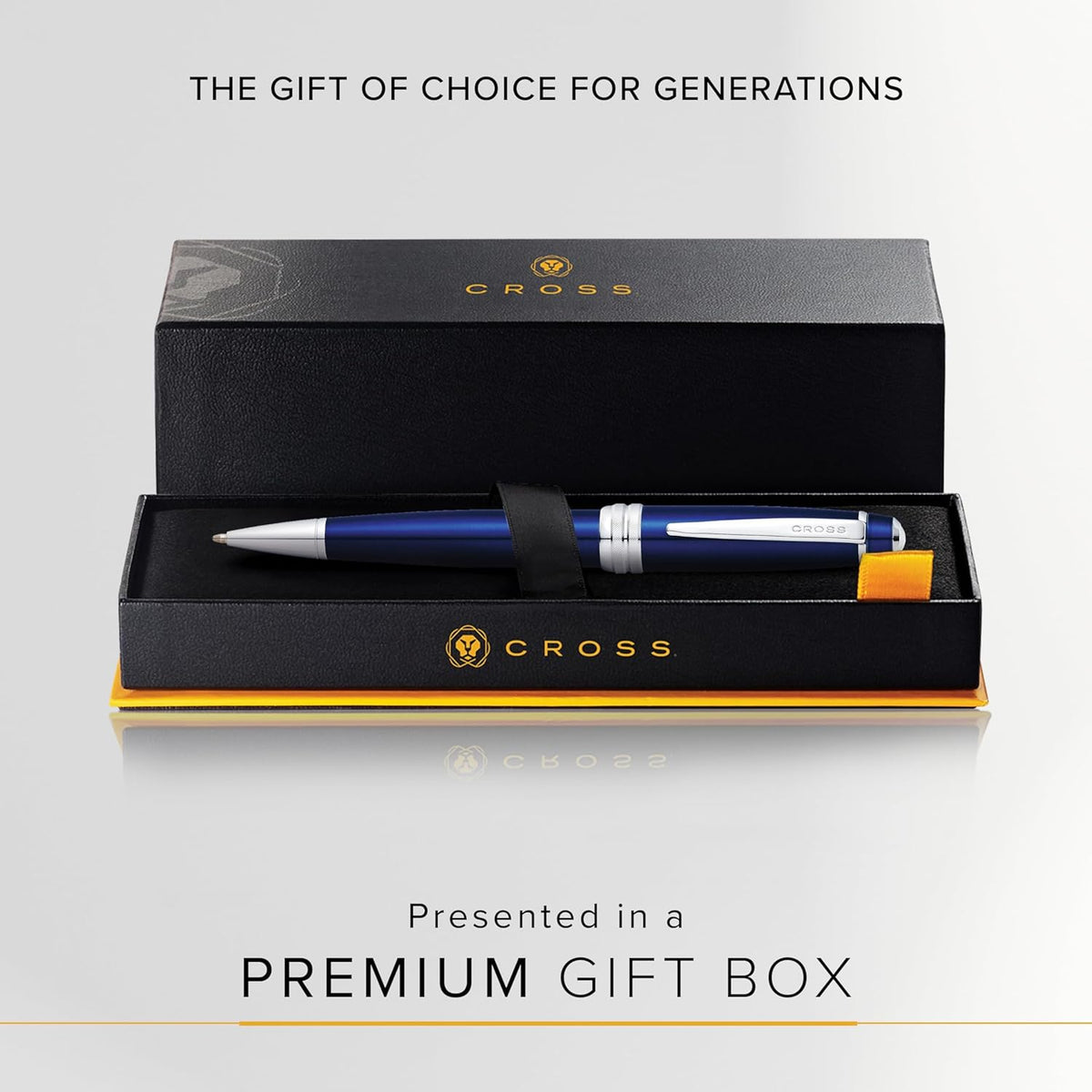 Cross Bailey Refillable Ballpoint Pen Presented in a Premium Gift Box - Medium Point, Black Ink