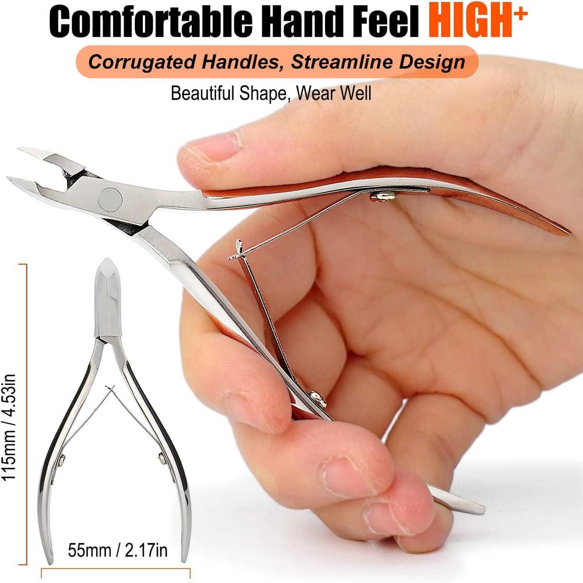 LePinko Professional Cuticle Trimmer kit, Super Sharp Dead Skin Clipper, Labor-saving Cuticula