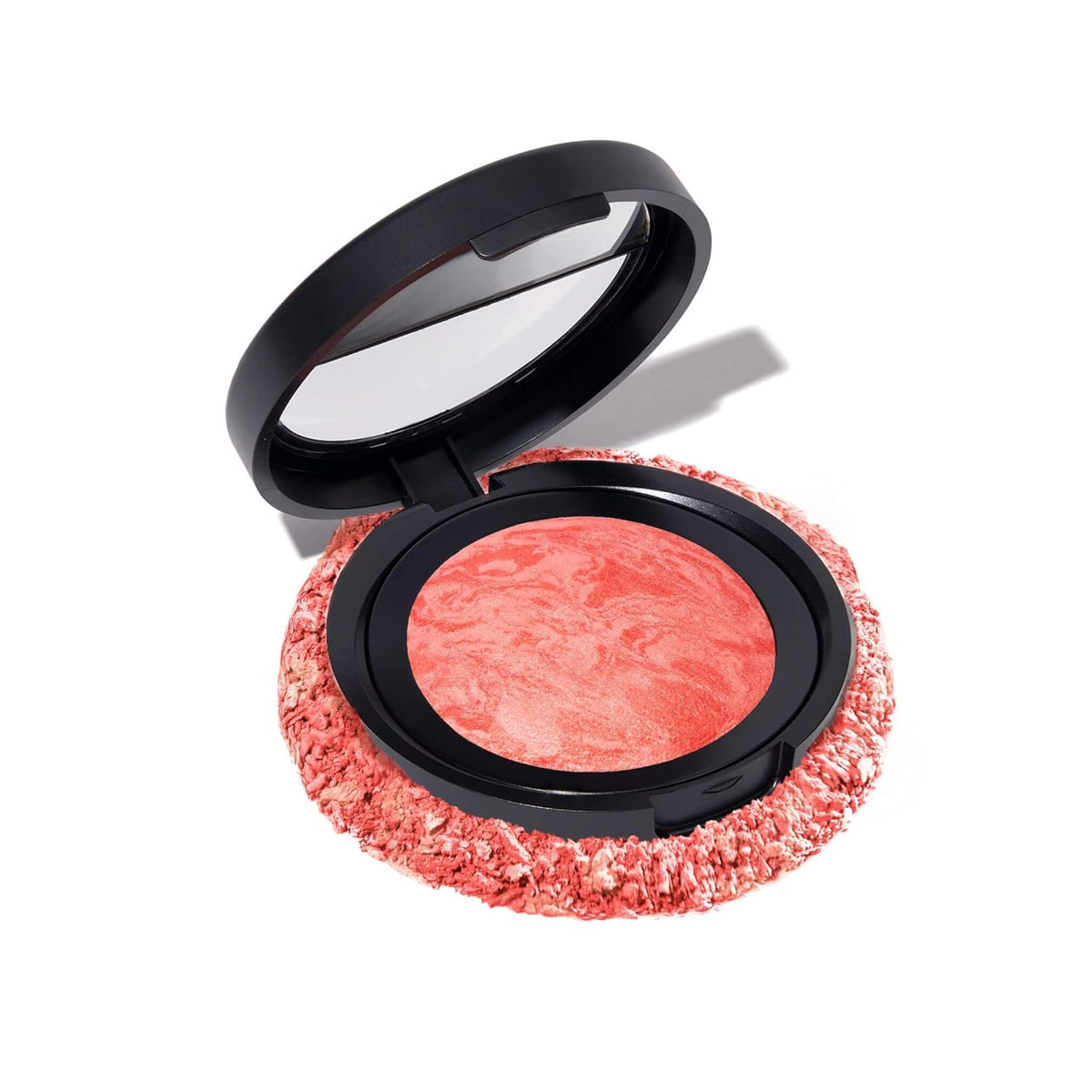 LAURA GELLER NEW YORK Baked Blush-n-Brighten Marbleized Blush for Cheeks - Cherry Custard - Natural