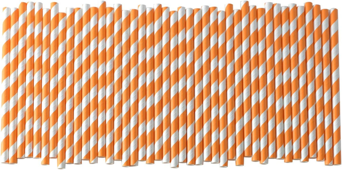 Cocktail Paper Straws - 5.75 inch Biodegradable Paper Drinking Straws Coffee Stirrer for Birthday