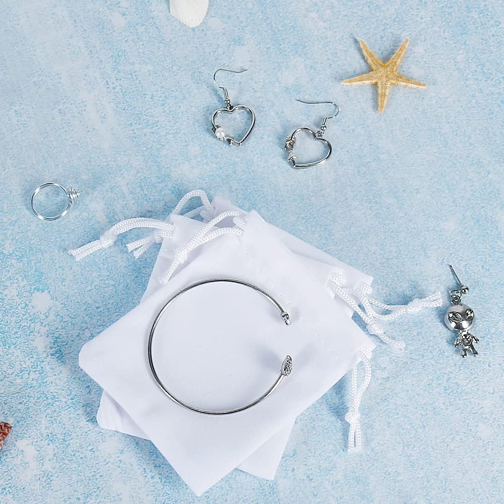 Shintop Velvet Bags, 10pcs 3x4inch Drawstring Gift Bags Jewelry Pouch for Wedding Favor Birthday