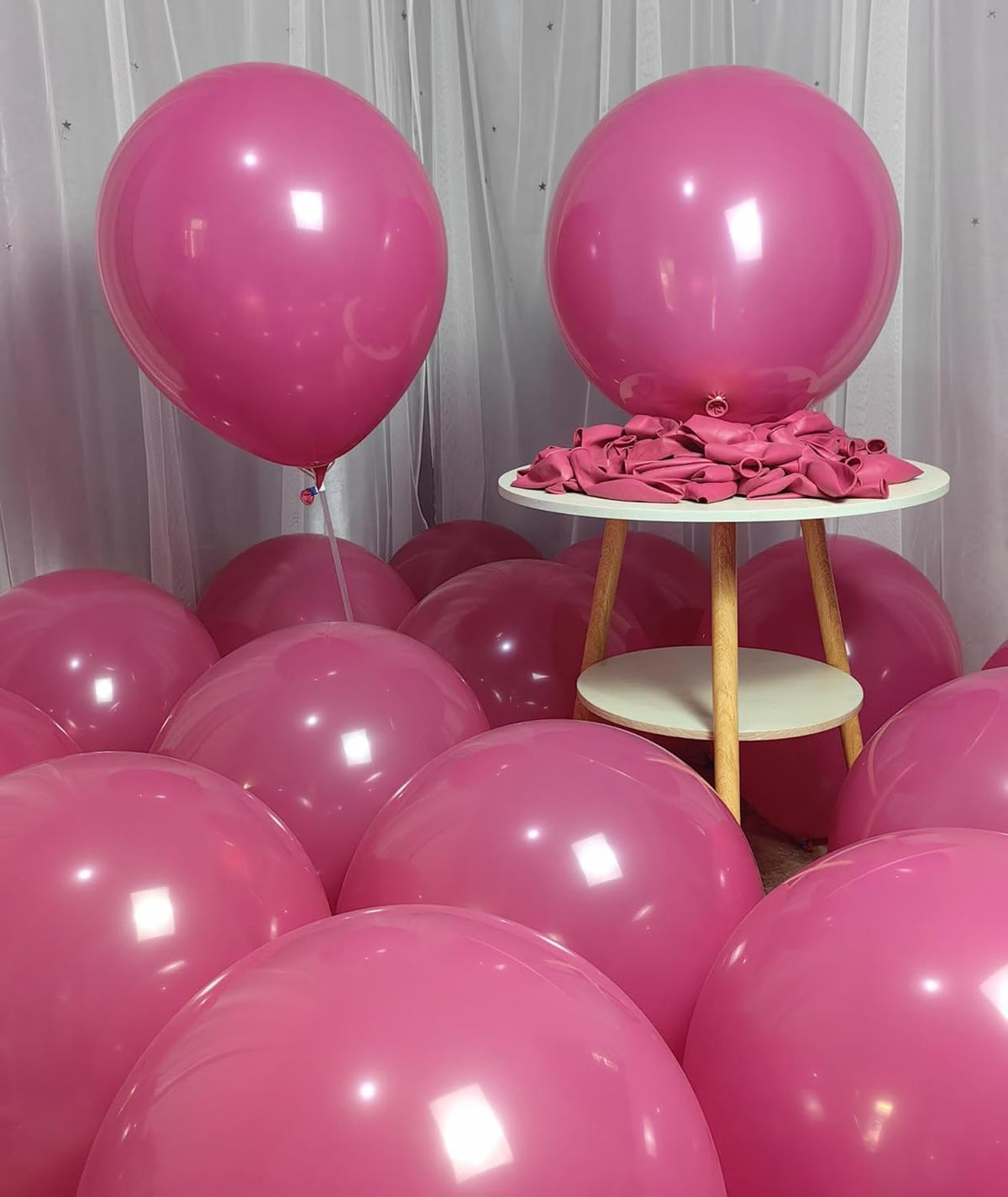 90 Pack Hot Pink Balloons 18 inch Hot Pink Latex Party big Balloon Bulk for Various Party Events
