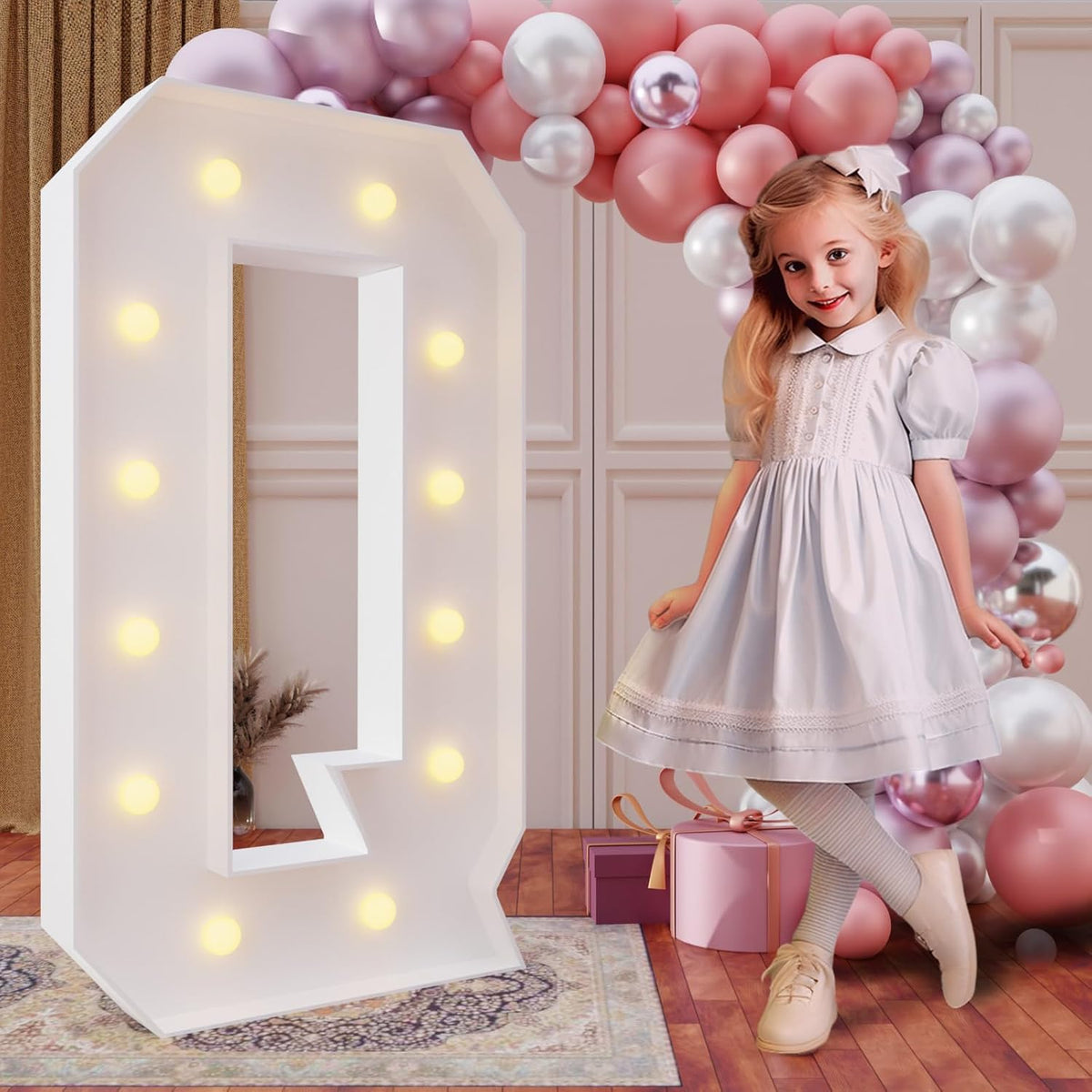 imprsv 4FT Marquee Light Up Letters for Birthday Party Decorations Large Marquee Letters for