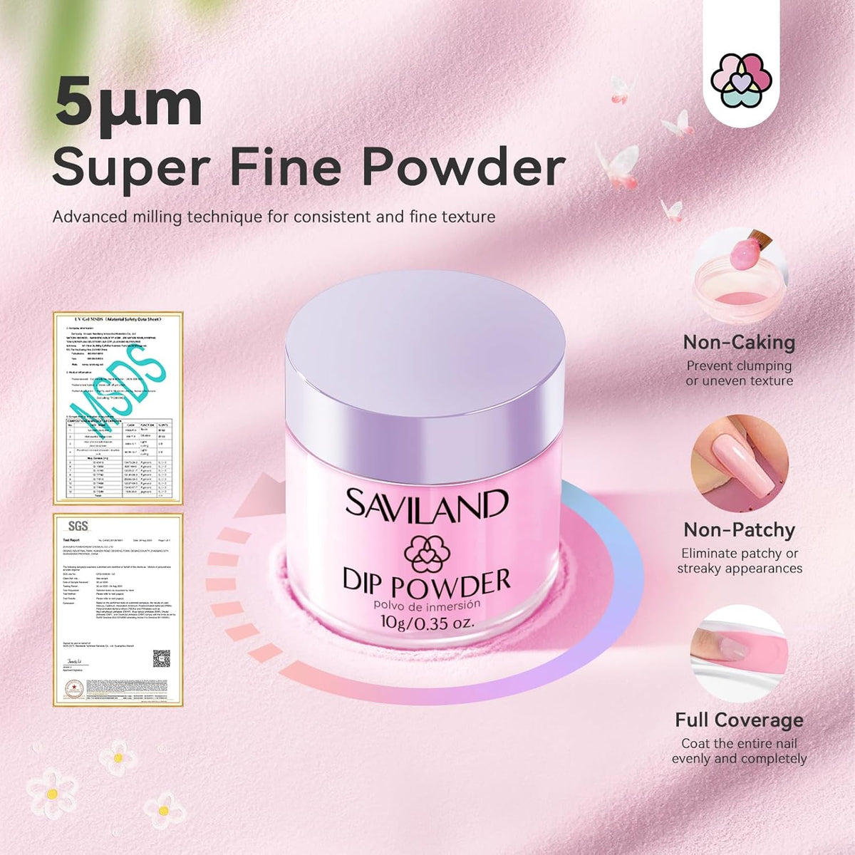 SAVILAND Dip Powder Nail Kit with Drill - 20 Colors Summer Dip Nails Powder Starter Kit with