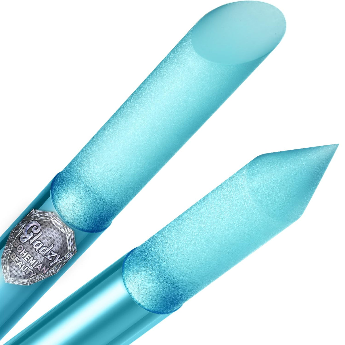 Glass Cuticle Pusher by GLADZY - Manicure Stick, Genuine Czech Quality, Professional Precision