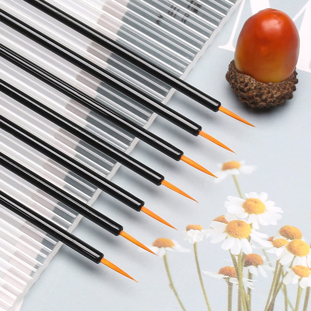 Akstore 200PCS Disposable Eyeline Mascara Brushes Eyelash Brush Wands Applicator Makeup Brush Tool