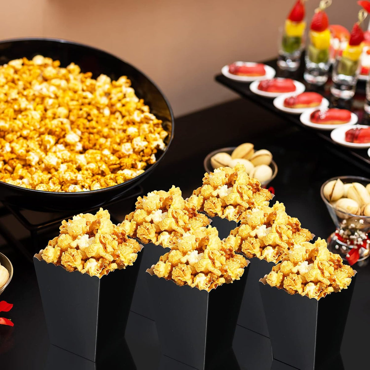 200 Pcs Popcorn Boxes Mini Paper Popcorn Box Cardboard Popcorn Container for Party Disposable Snack