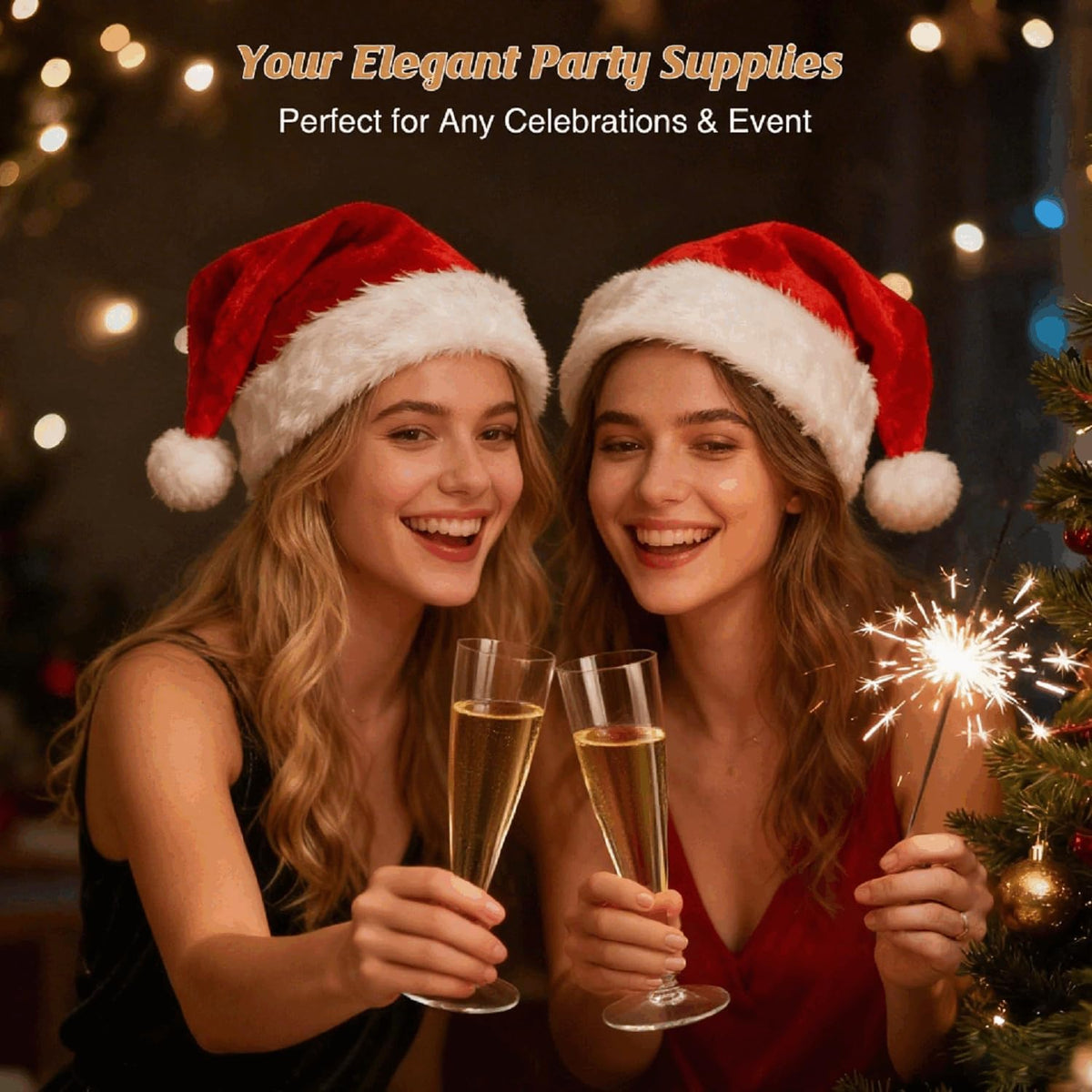 100 Pack Clear Champagne Flutes Plastic Wine Glasses Disposable, 4.5 Oz Transparent Mimosa Glasses