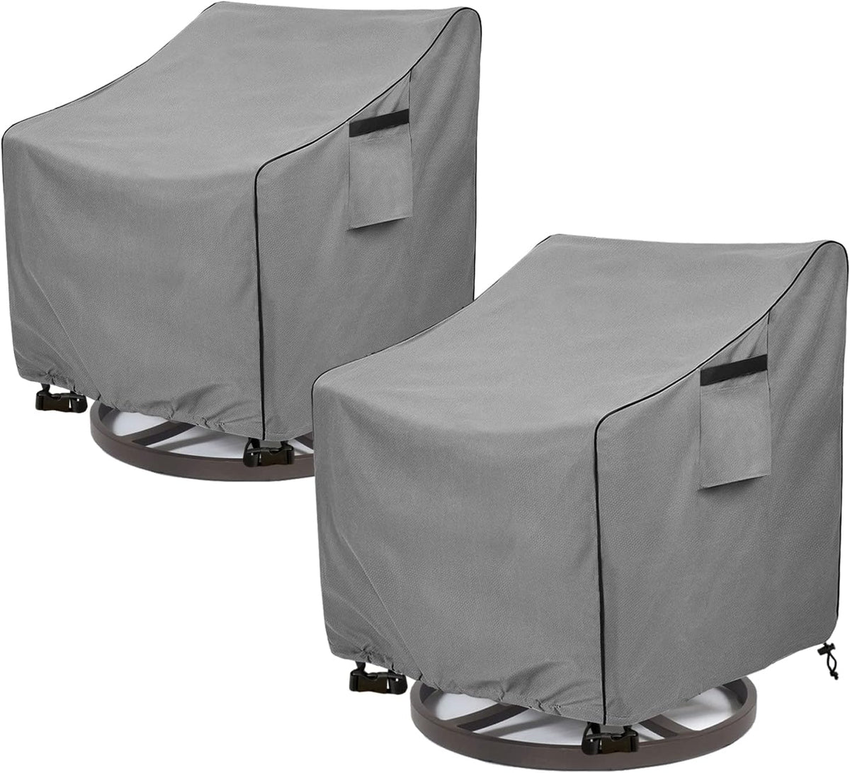Okcool Outdoor Swivel Chair Cover 2 Pack,Outdoor Furniture Patio Chair Covers Waterproof
