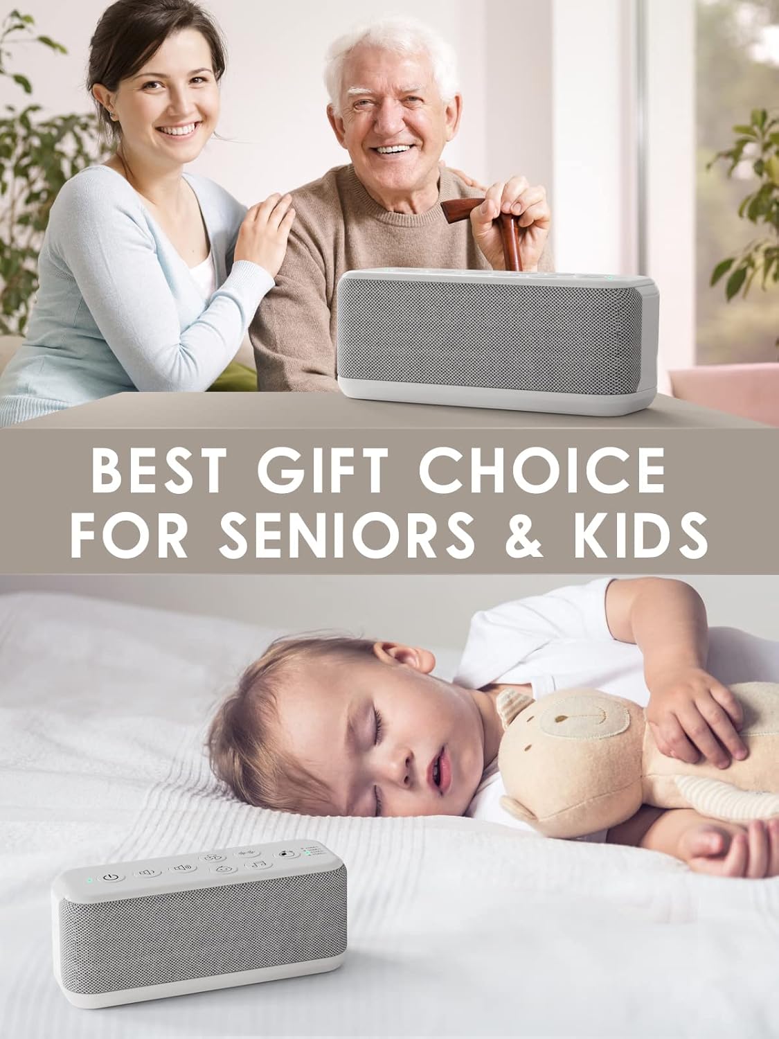 OnLyee White Noise Machine for Office Privacy & Noise Canceling, USB Rechargeable Sound Machine for