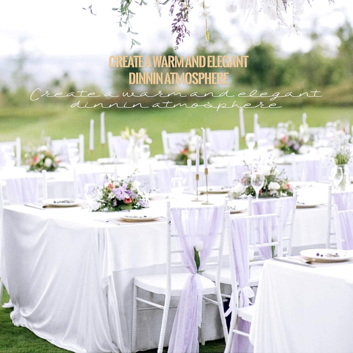 10 Pack Polyester Tablecloths, White 90 x 156 Inch Polyester Table Cloth for 8 Foot Rectangle