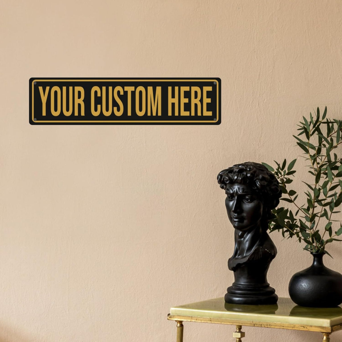 Custom Street Signs - Custom Metal Sign - Personalized Road Sign - 4"x16" - Minimalist Style - For