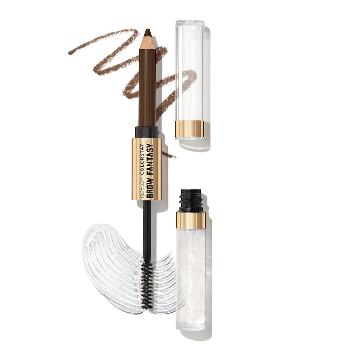 Revlon ColorStay Brow Fantasy, All In One Eyebrow Powder Pencil with Shaping Clear Gel, Gel Infused