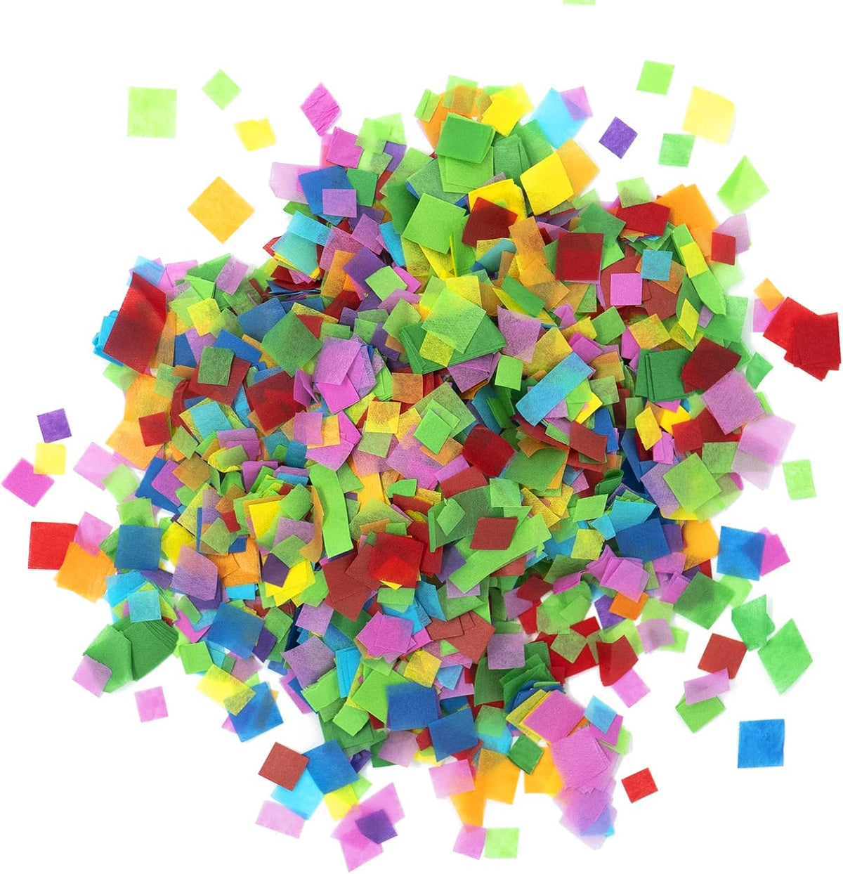 Biodegradable Tissue Confetti Squares, Multicolor Color – Ultimate Confetti Fluttering Tissue Paper