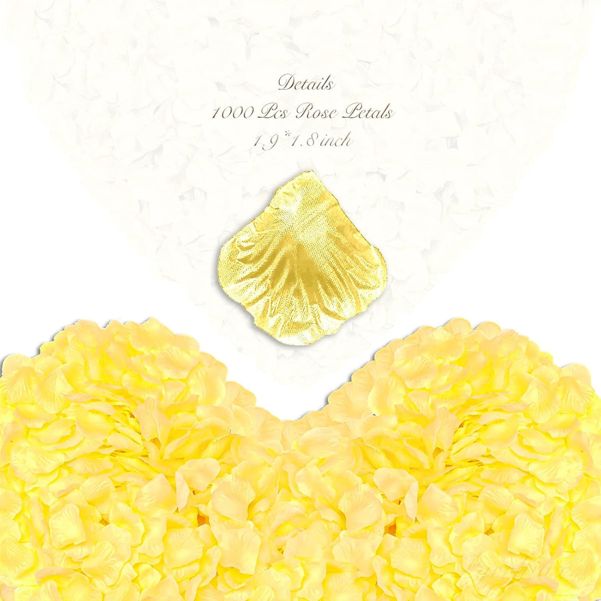 1000Pieces Rose Petals, Artificial Flower Petals Fake Rose Petals for Romantic