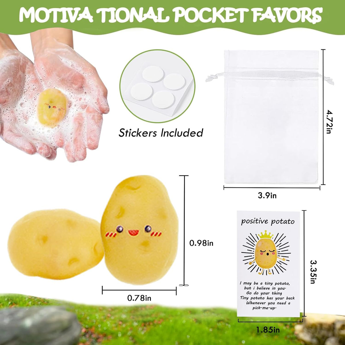 40 Set Positive Potato Bulk Employee Appreciation Gifts for Thank You Staff Back to School Student