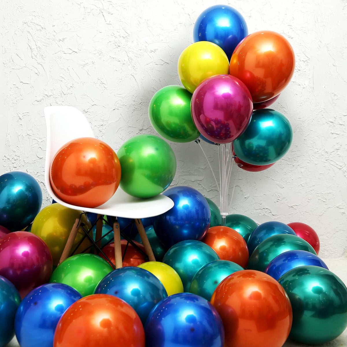 Metallic Orange balloons, 50pcs 10 inch burnt orange balloons, double layer orange balloon are more