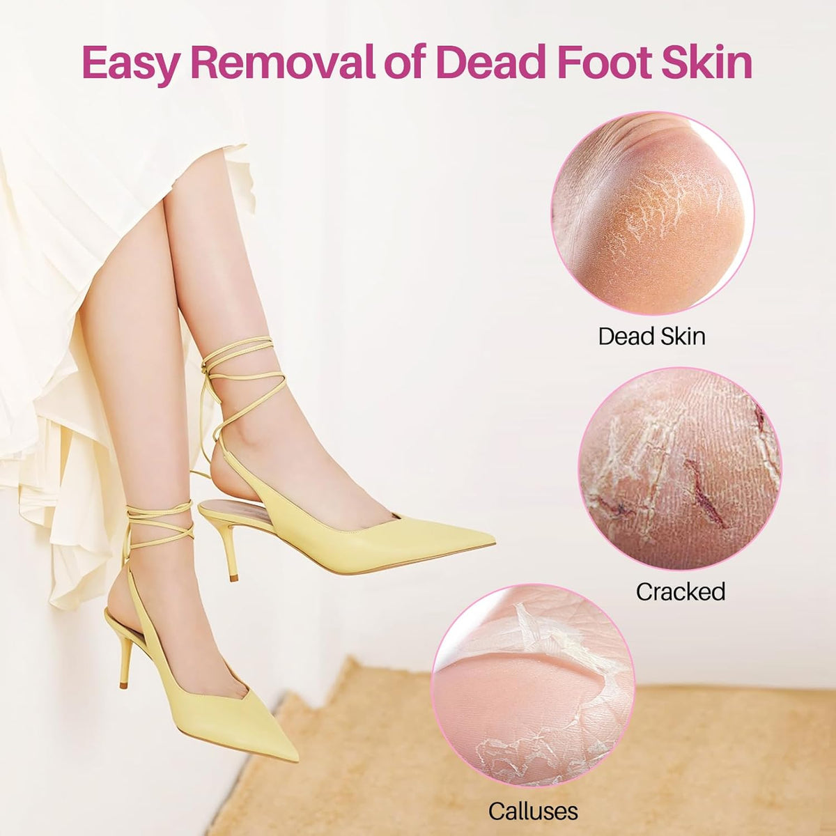 Replaceable Sandpaper for Electric Foot File: 120 Pcs/2 Box Feet Grinder for Skin and Callus