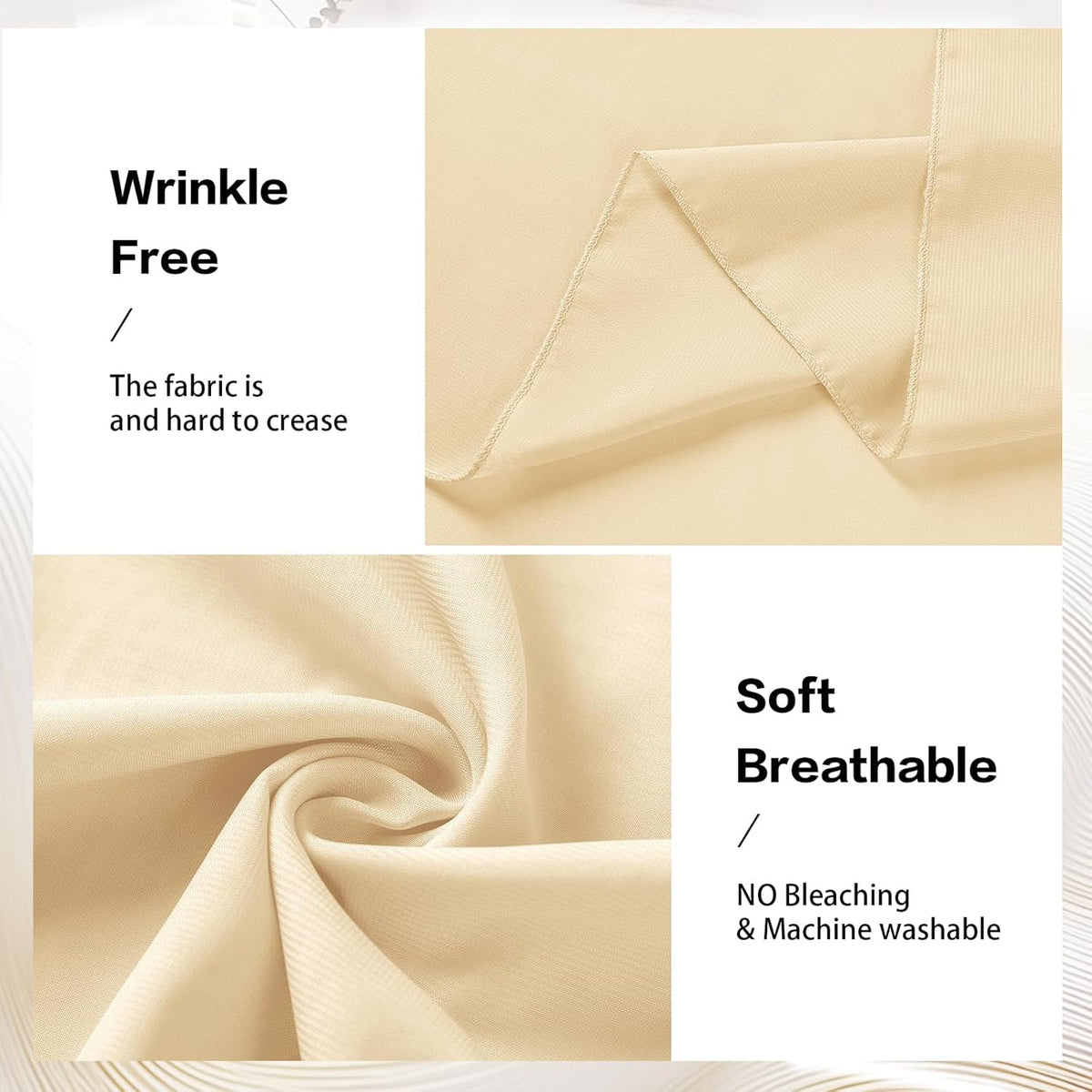 VOK Wedding Arch Draping Fabric Chiffon Fabric, 29in x 18Ft Sheer Chiffon Outdoor Curtain for