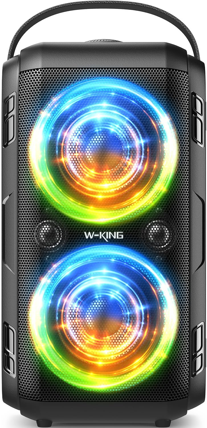 W-KING Party Loudest Portable Bluetooth Speaker Wireless Boom Box, 180W Max Big Large Outdoor