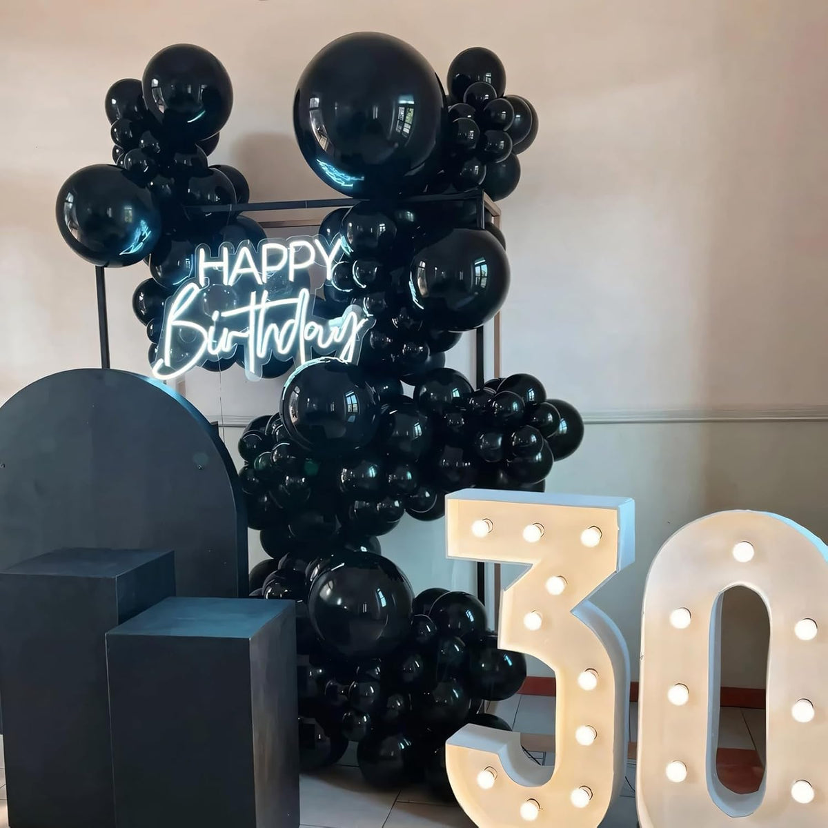 125 pcs Black Latex 5 Inch Balloons, Small Balloons for Balloon Garland or Balloon Arch as Party